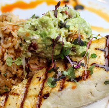 Grilled Halibut with Dungeness Crab