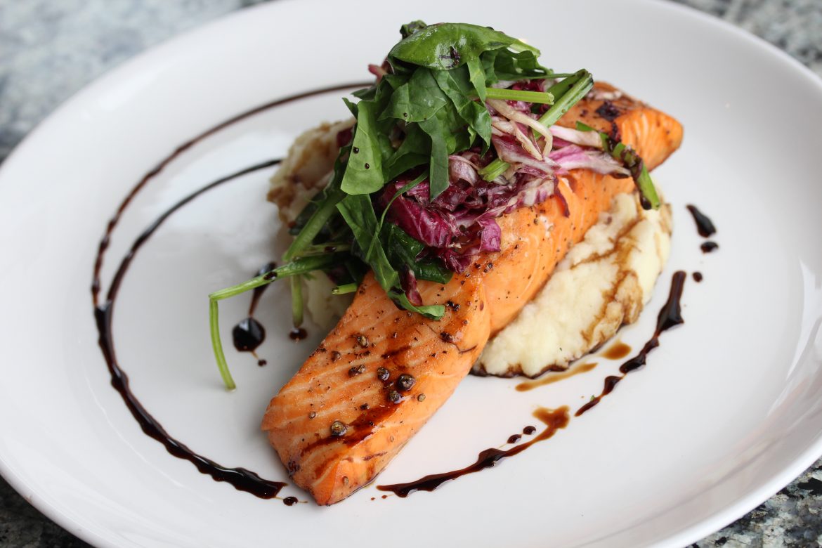 Cedar Plank Roasted King Salmon