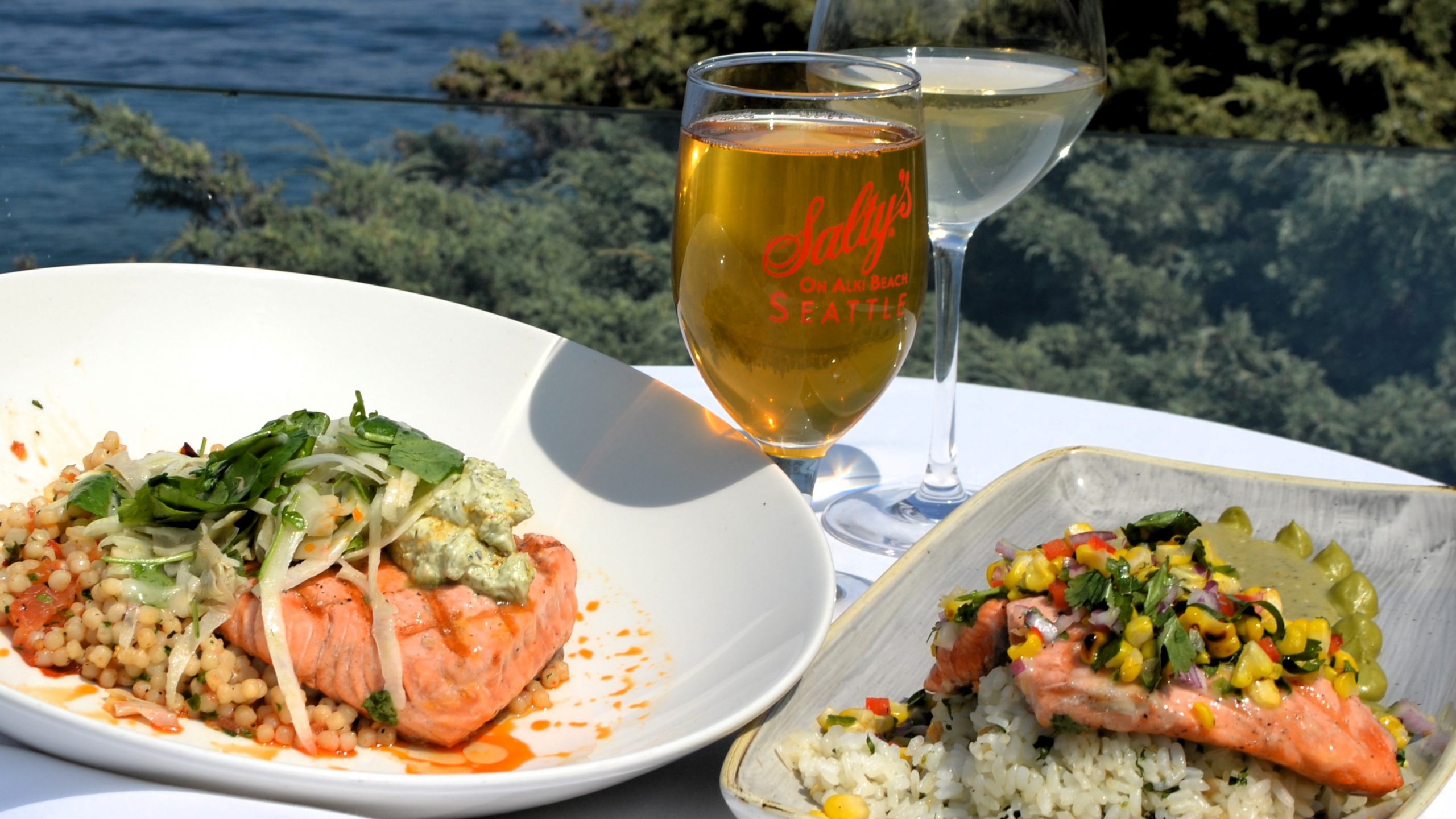 Salmon Festival Dishes at Alki Beach